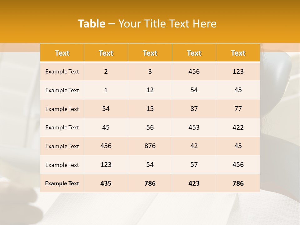 A Woman Sitting In A Dentist Chair Holding A Piece Of Paper PowerPoint Template