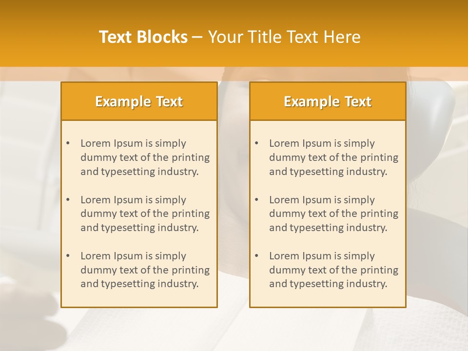 A Woman Sitting In A Dentist Chair Holding A Piece Of Paper PowerPoint Template
