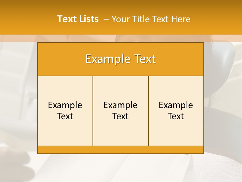 A Woman Sitting In A Dentist Chair Holding A Piece Of Paper PowerPoint Template
