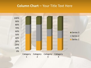 A Woman Sitting In A Dentist Chair Holding A Piece Of Paper PowerPoint Template