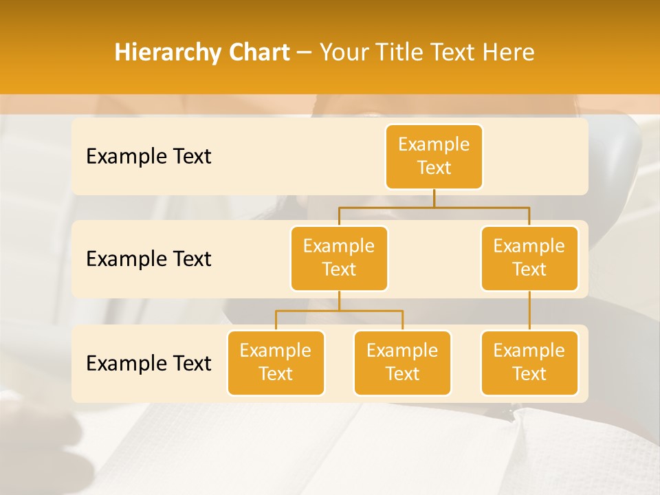 A Woman Sitting In A Dentist Chair Holding A Piece Of Paper PowerPoint Template