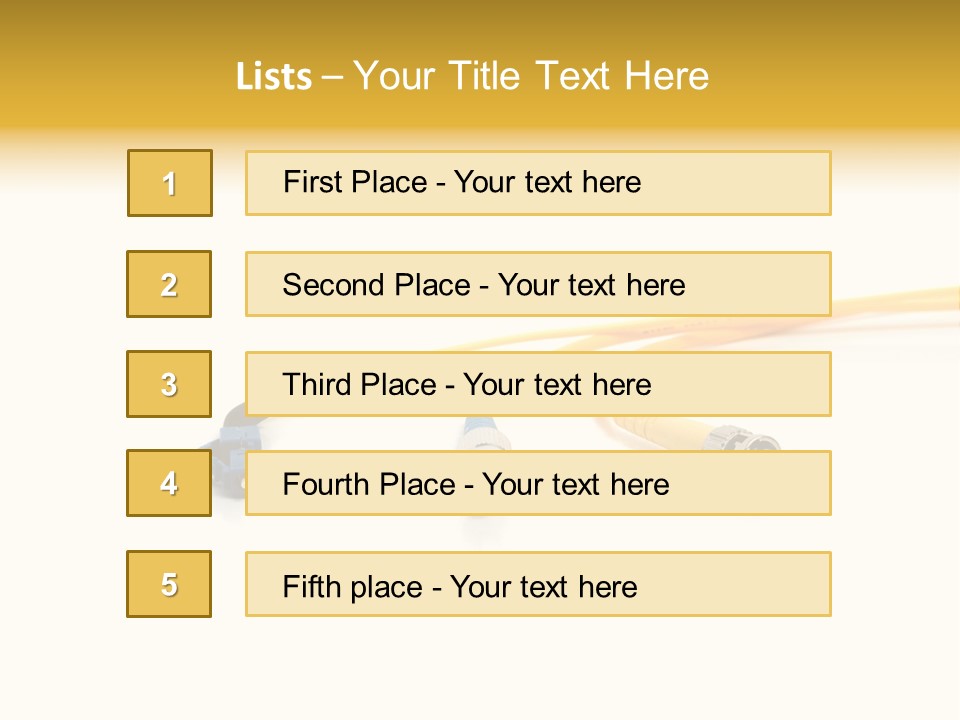 Provider Connection Yellow PowerPoint Template