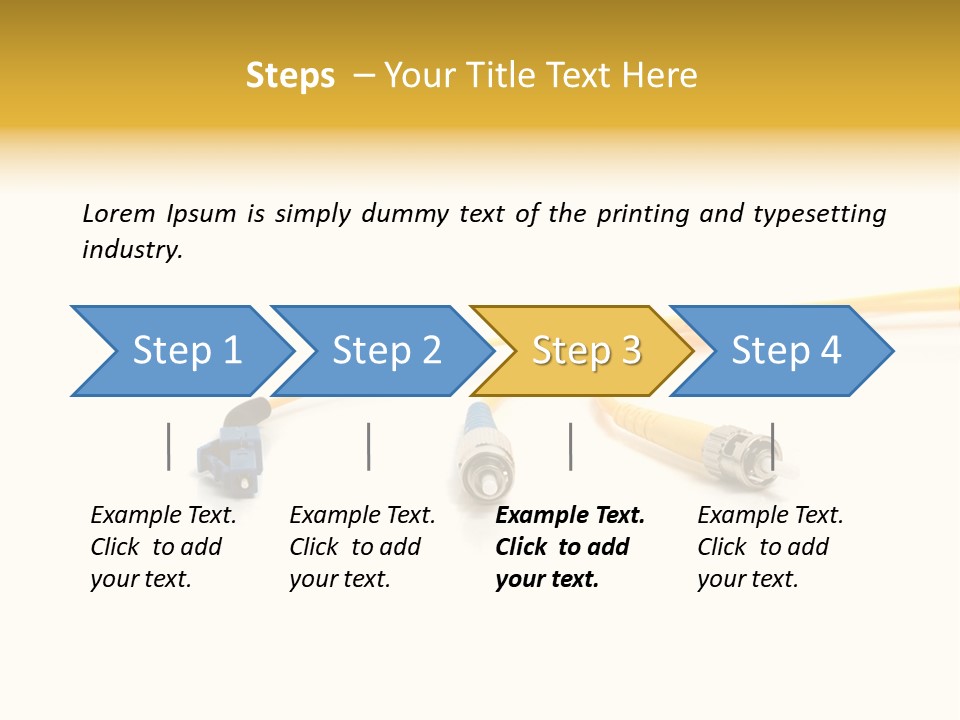 Provider Connection Yellow PowerPoint Template
