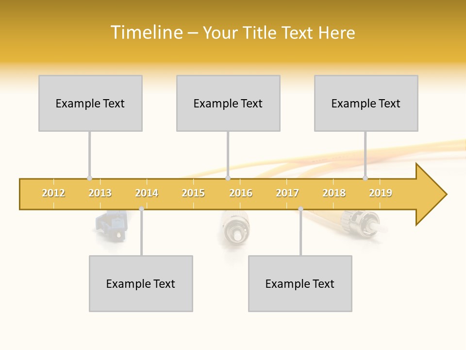 Provider Connection Yellow PowerPoint Template