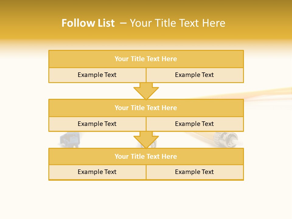 Provider Connection Yellow PowerPoint Template