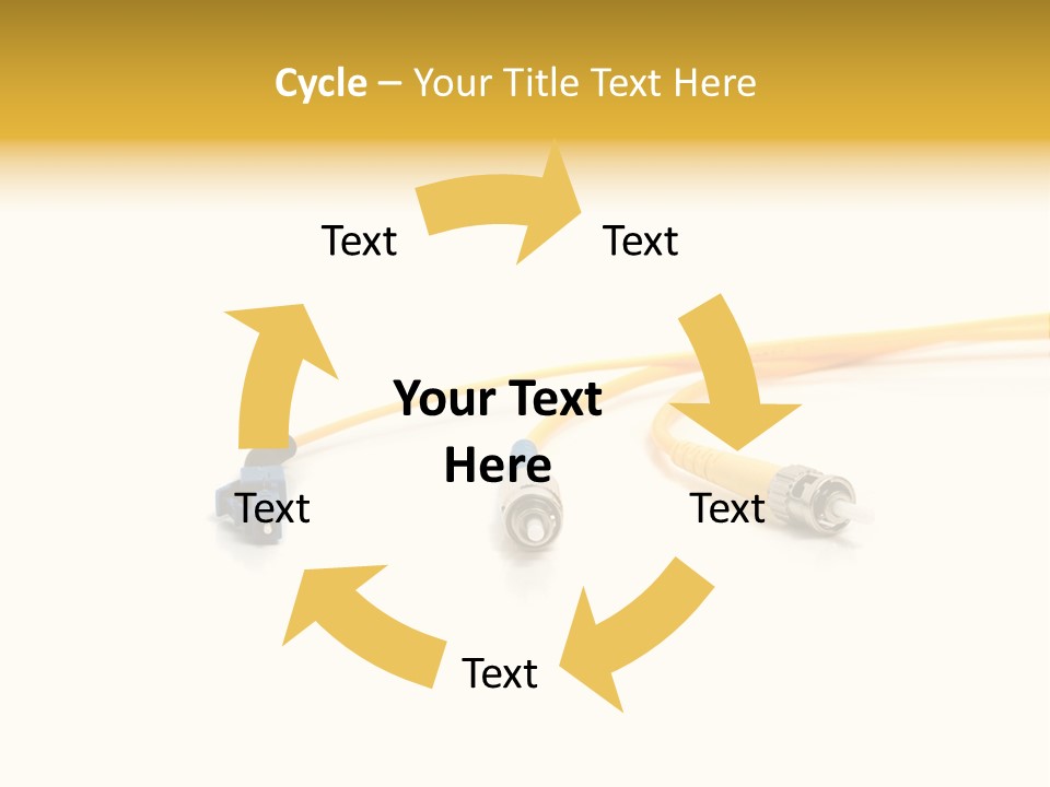 Provider Connection Yellow PowerPoint Template