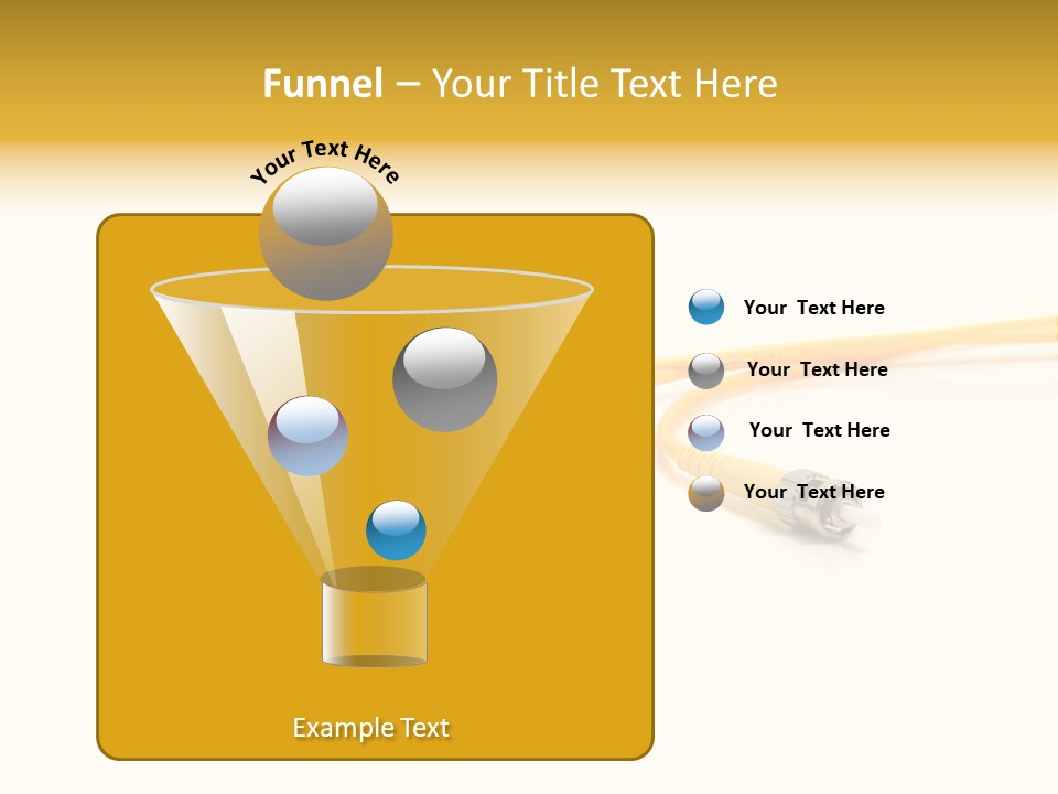 Provider Connection Yellow PowerPoint Template