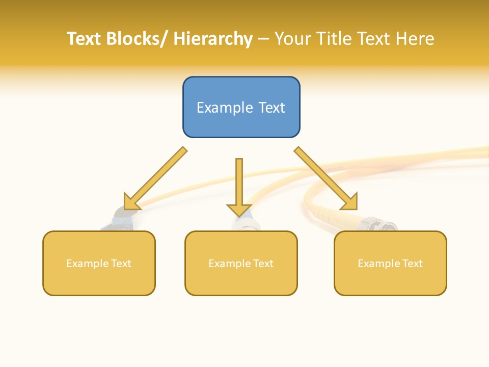 Provider Connection Yellow PowerPoint Template
