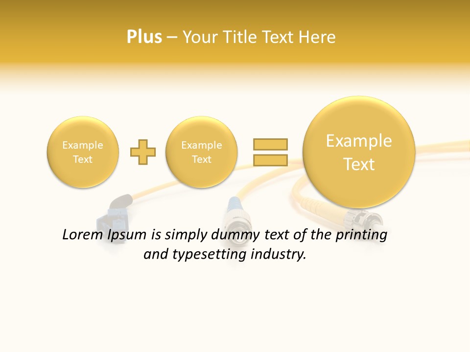 Provider Connection Yellow PowerPoint Template