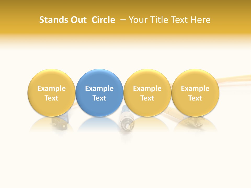 Provider Connection Yellow PowerPoint Template