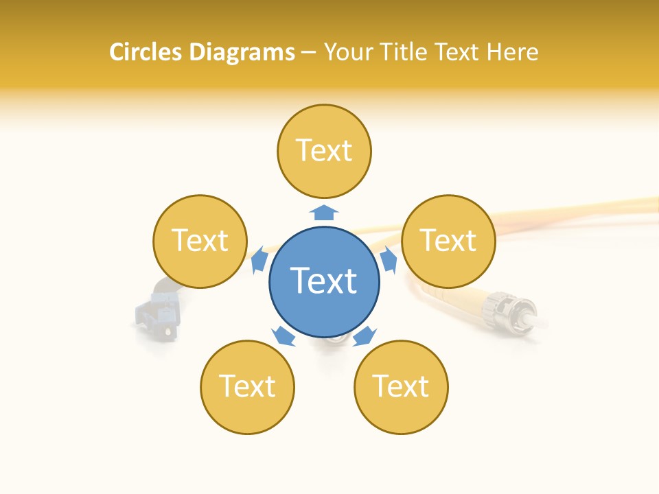 Provider Connection Yellow PowerPoint Template