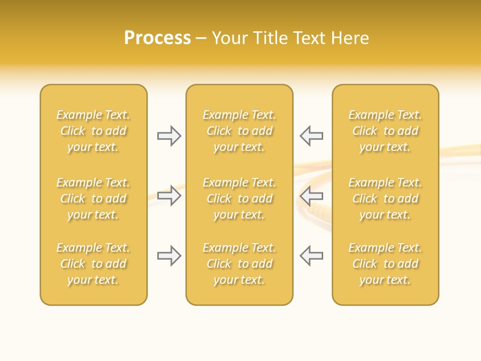 Provider Connection Yellow PowerPoint Template