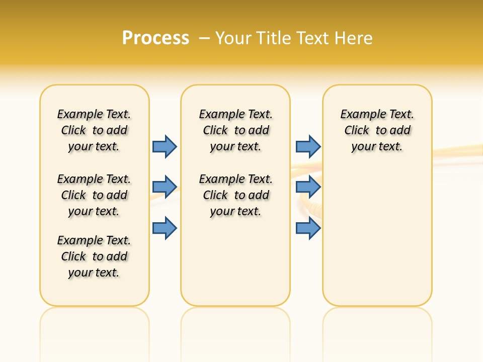 Provider Connection Yellow PowerPoint Template
