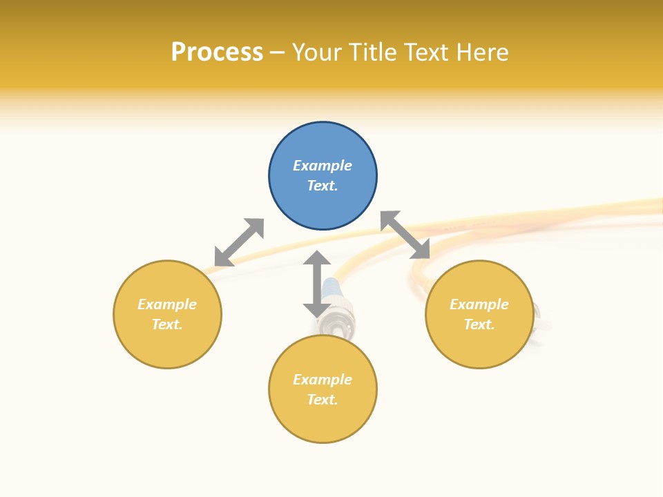 Provider Connection Yellow PowerPoint Template
