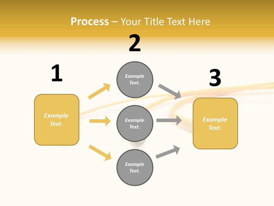 Provider Connection Yellow PowerPoint Template