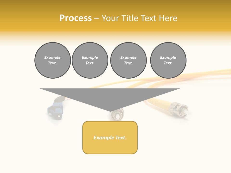 Provider Connection Yellow PowerPoint Template