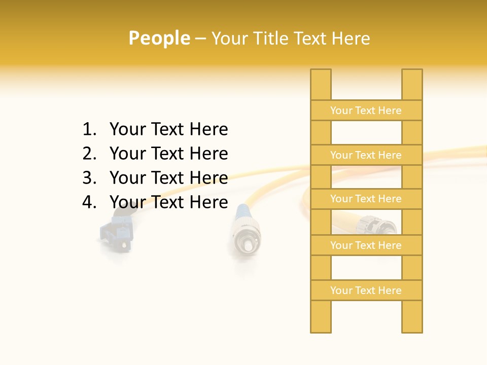 Provider Connection Yellow PowerPoint Template