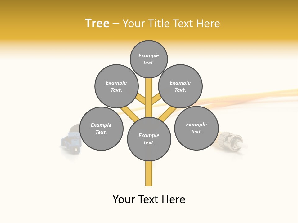 Provider Connection Yellow PowerPoint Template