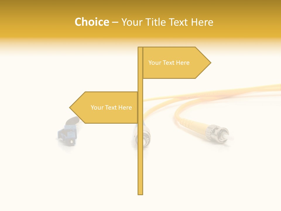 Provider Connection Yellow PowerPoint Template
