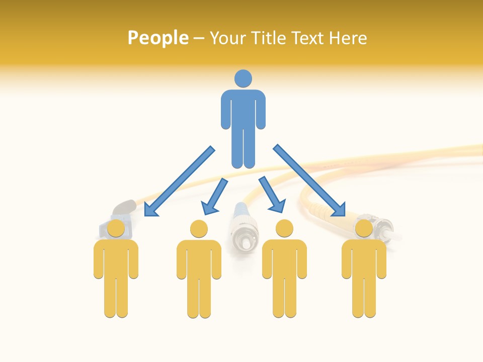 Provider Connection Yellow PowerPoint Template