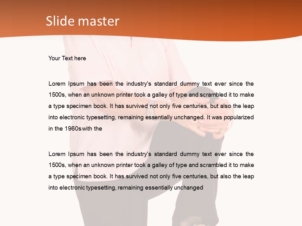 Uniform Desert Officer PowerPoint Template