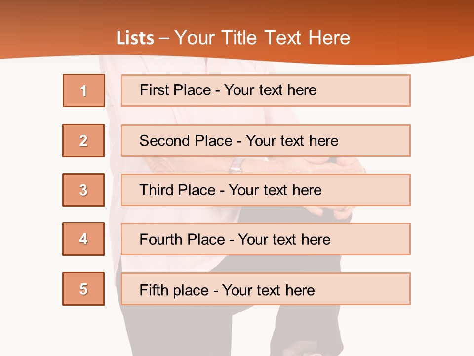 Uniform Desert Officer PowerPoint Template