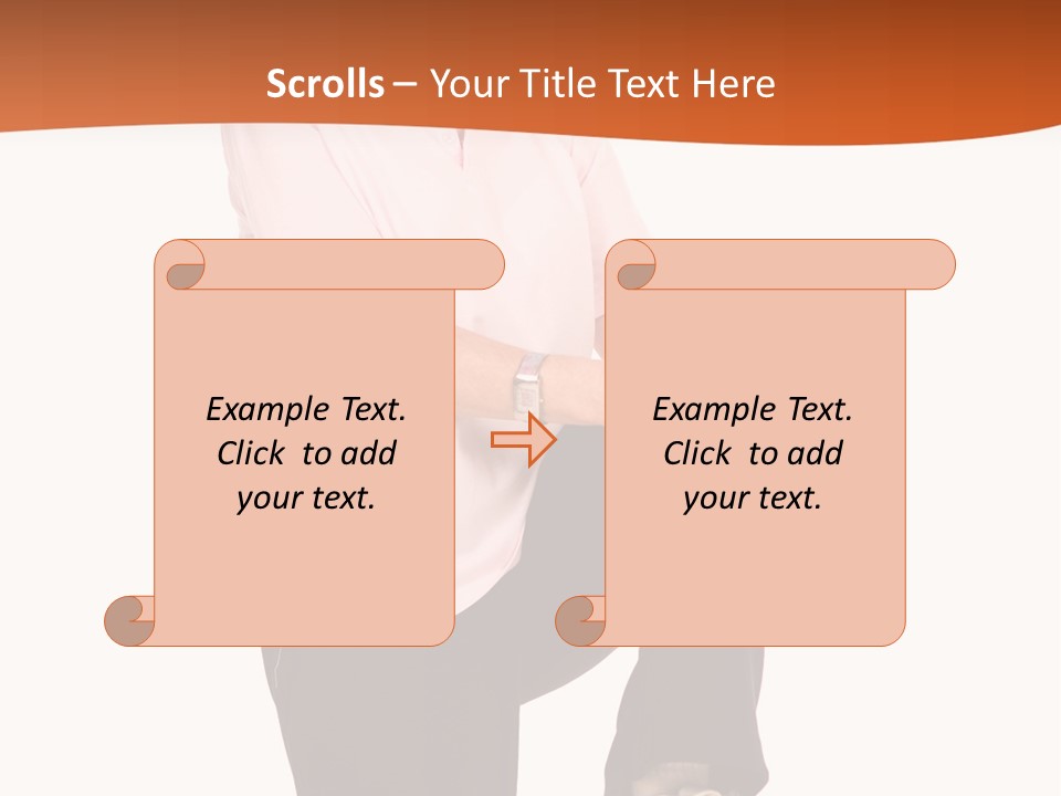 Uniform Desert Officer PowerPoint Template