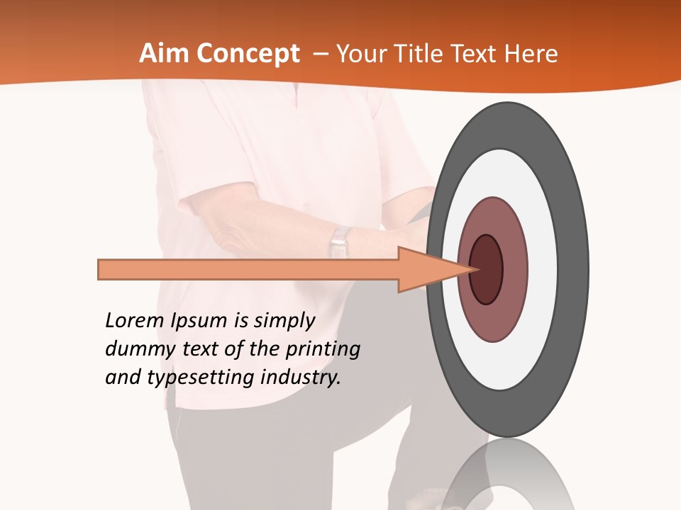 Uniform Desert Officer PowerPoint Template