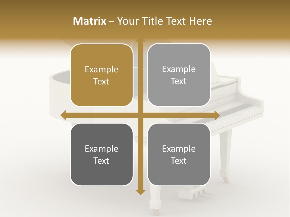 Jazz Pianoforte Symphonic PowerPoint Template