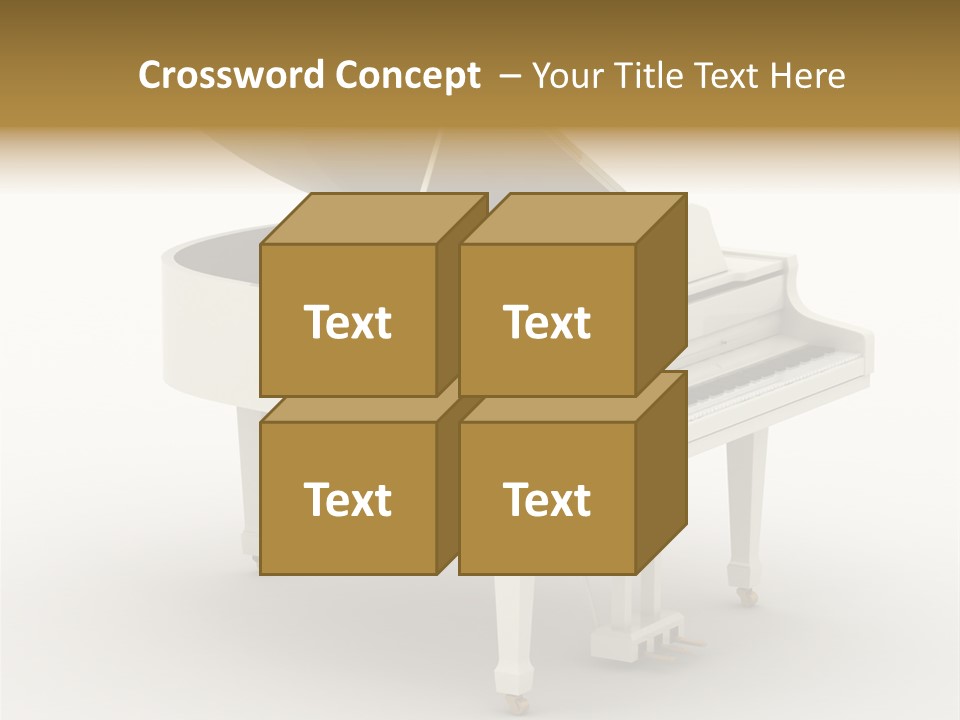 Jazz Pianoforte Symphonic PowerPoint Template