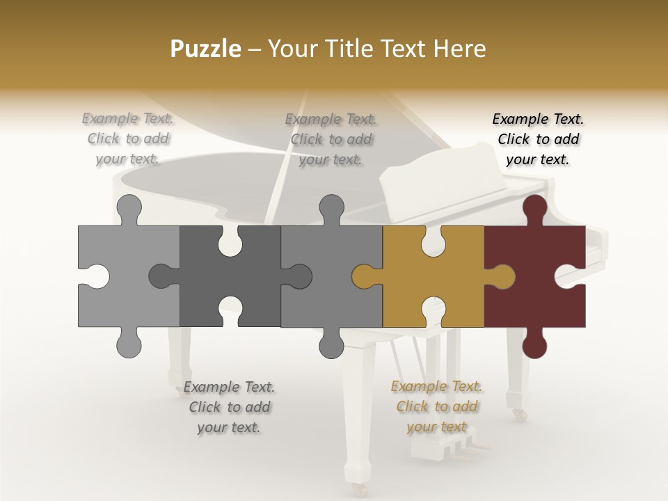 Jazz Pianoforte Symphonic PowerPoint Template