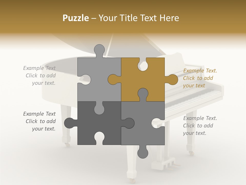 Jazz Pianoforte Symphonic PowerPoint Template