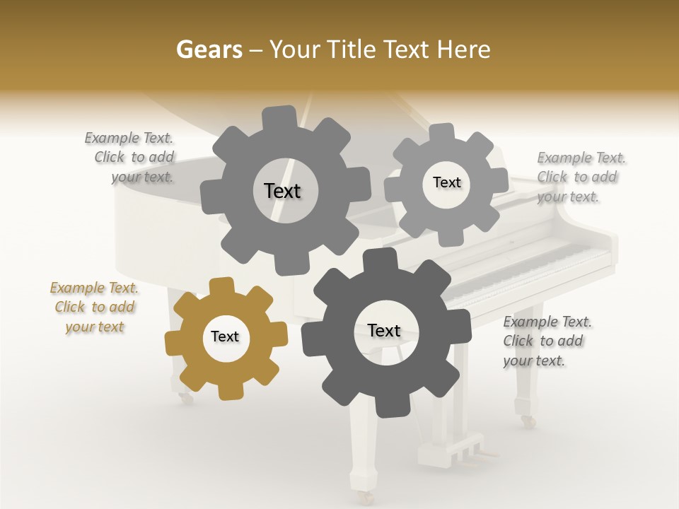 Jazz Pianoforte Symphonic PowerPoint Template