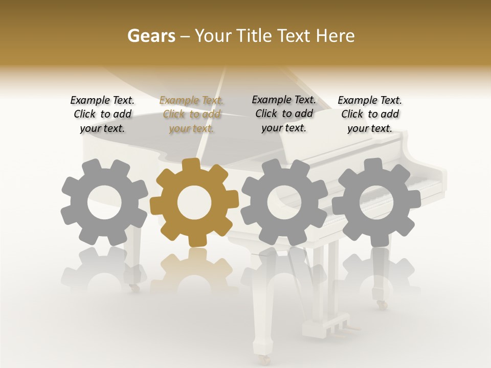 Jazz Pianoforte Symphonic PowerPoint Template