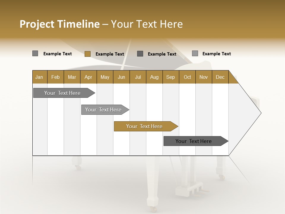 Jazz Pianoforte Symphonic PowerPoint Template
