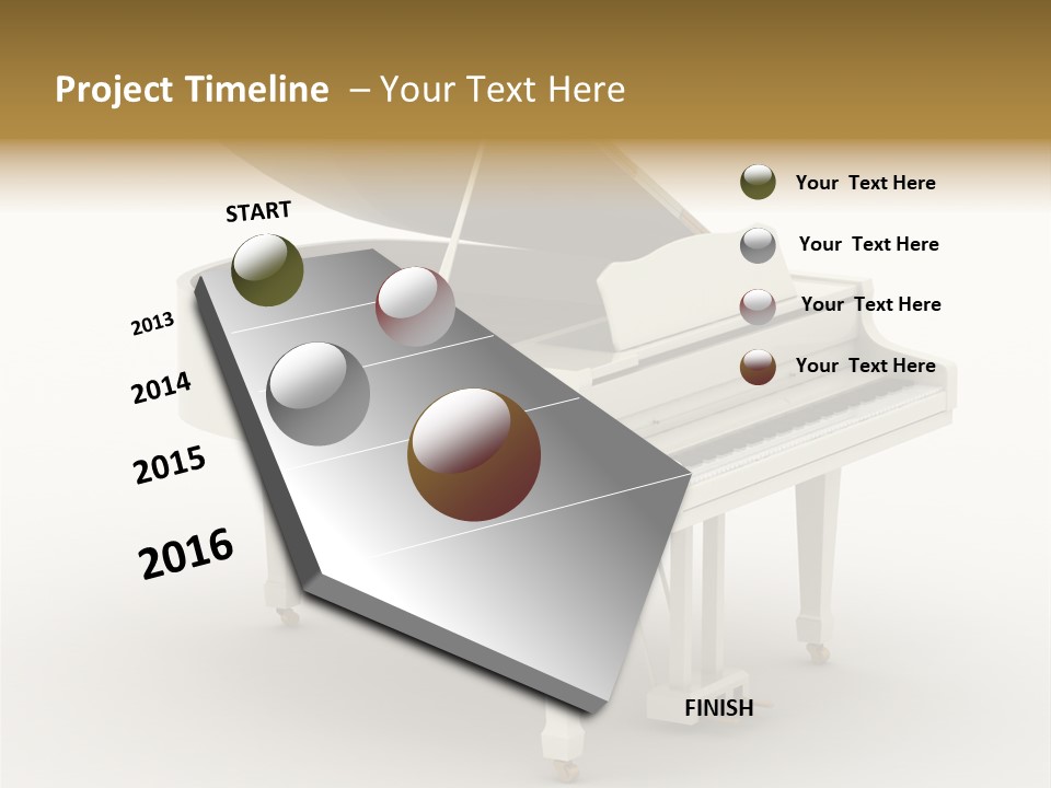 Jazz Pianoforte Symphonic PowerPoint Template
