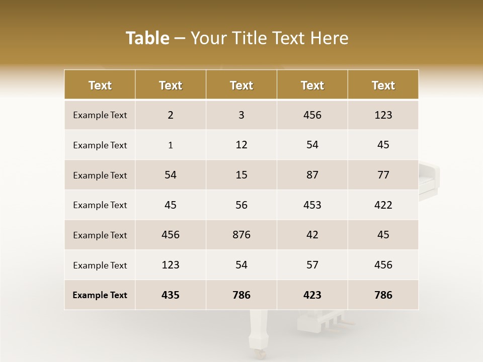 Jazz Pianoforte Symphonic PowerPoint Template