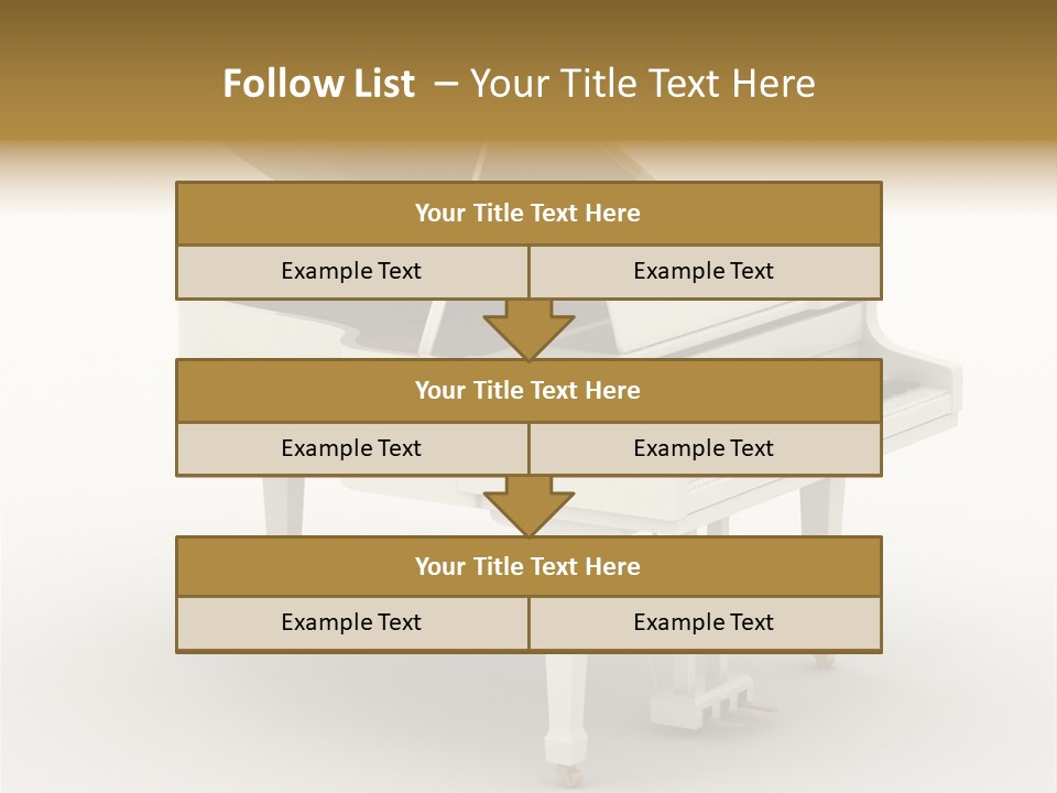 Jazz Pianoforte Symphonic PowerPoint Template