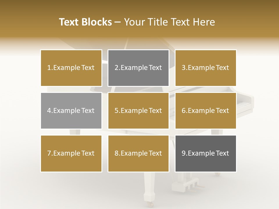 Jazz Pianoforte Symphonic PowerPoint Template