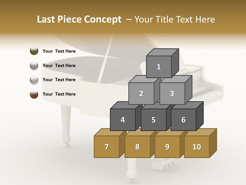 Jazz Pianoforte Symphonic PowerPoint Template