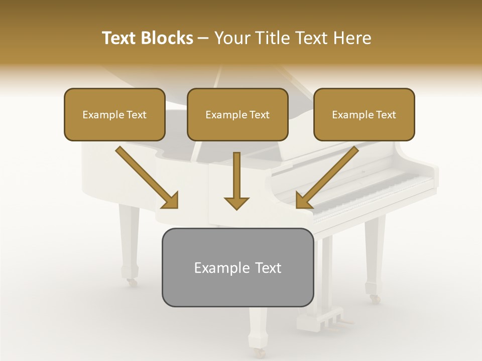 Jazz Pianoforte Symphonic PowerPoint Template