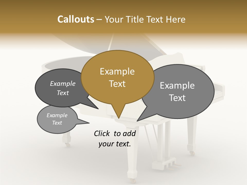 Jazz Pianoforte Symphonic PowerPoint Template