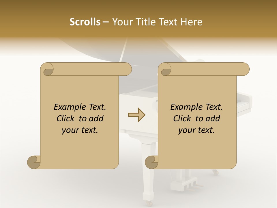 Jazz Pianoforte Symphonic PowerPoint Template