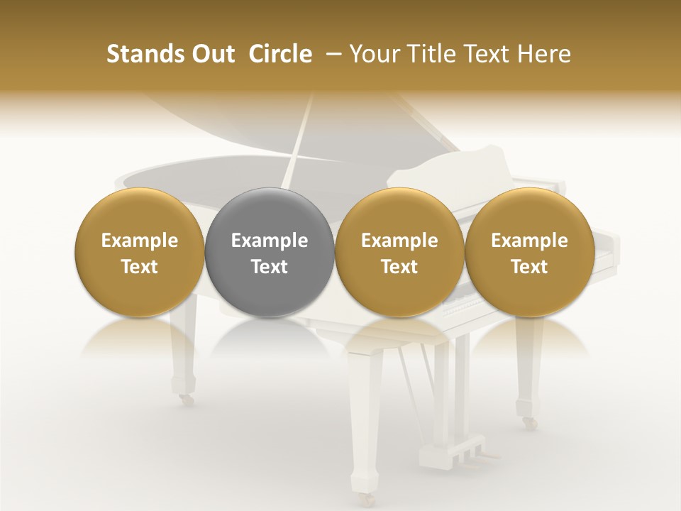 Jazz Pianoforte Symphonic PowerPoint Template