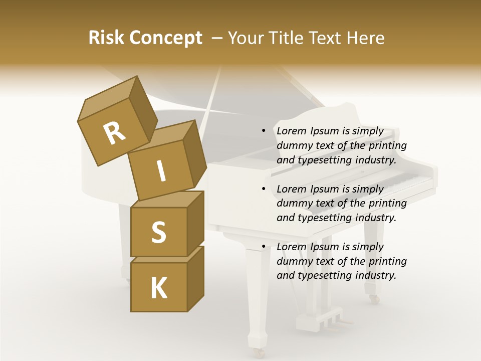 Jazz Pianoforte Symphonic PowerPoint Template