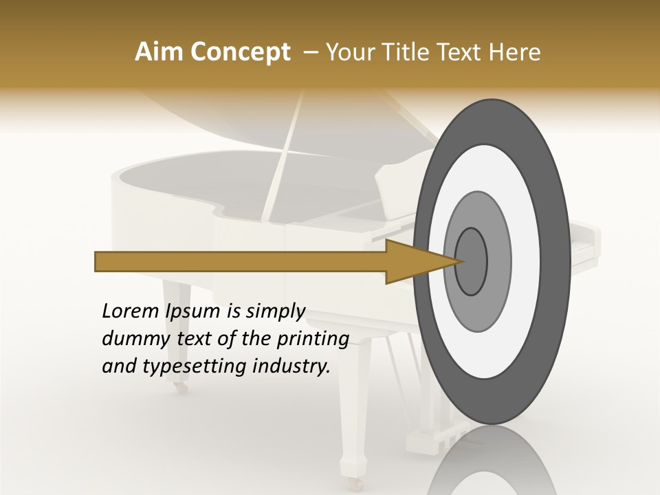 Jazz Pianoforte Symphonic PowerPoint Template