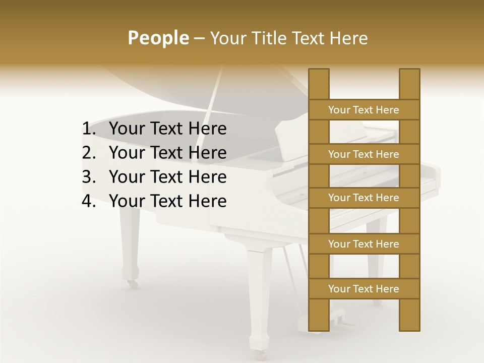 Jazz Pianoforte Symphonic PowerPoint Template