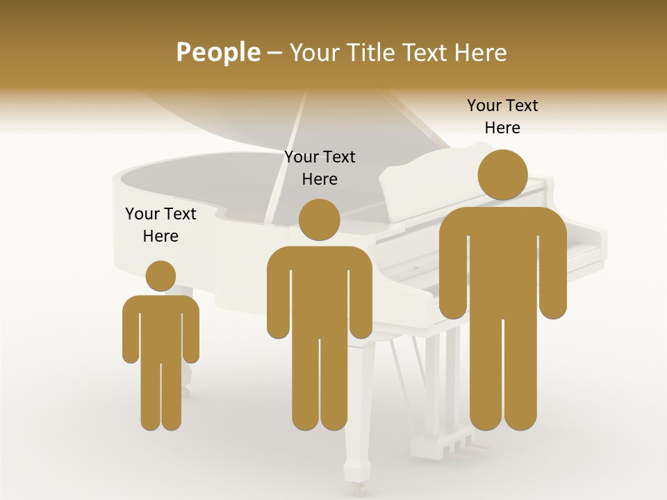 Jazz Pianoforte Symphonic PowerPoint Template