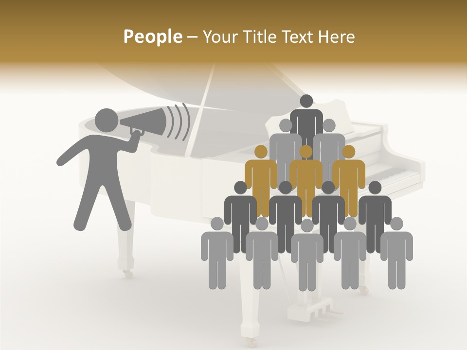 Jazz Pianoforte Symphonic PowerPoint Template