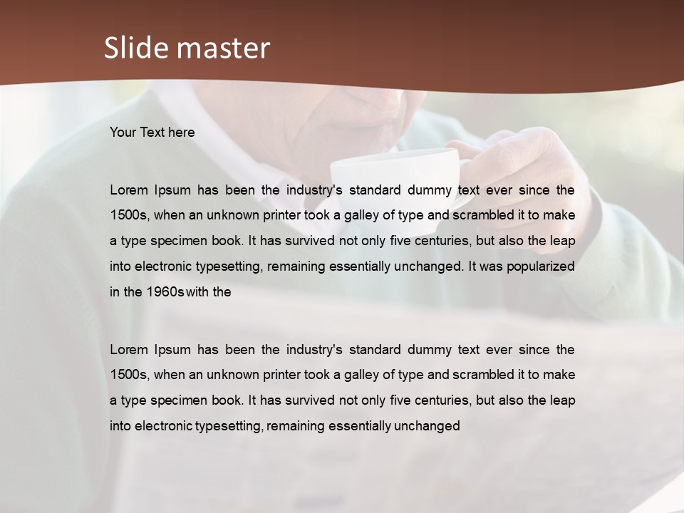 Isolated Dinner Background PowerPoint Template